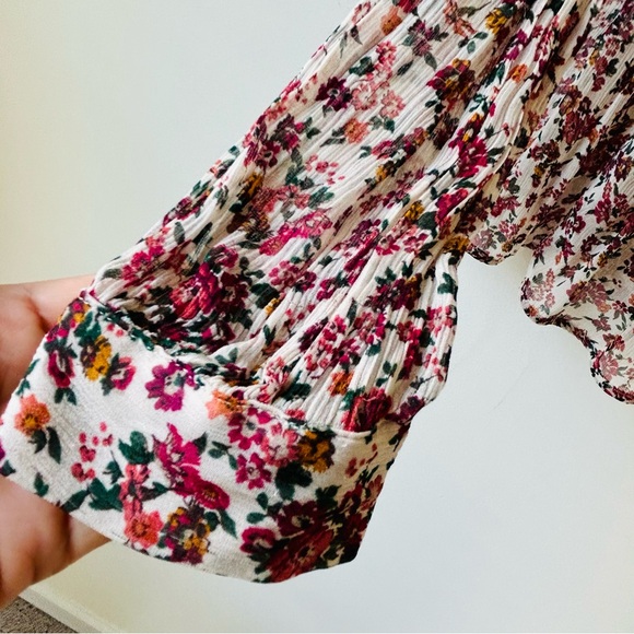 SEZANE Miro Blouse Multicolored Print Womens Sz 36 US4 Fun Festival Feminine - Picture 5 of 13